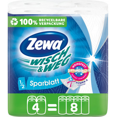 Паперові рушники Zewa Wisch &amp; Weg 2 шари 4 рулони (7322541210841)