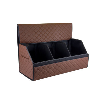Сумка-органайзер EVAtech ECO L 30x30x65 см коричнева з коричневою ниткою (EHECELZZBB)