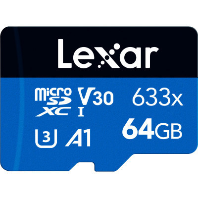 Карта пам&#039;яті Lexar 64GB microSDXC class 10 UHS-I (LMS0633064G-BNNNG)