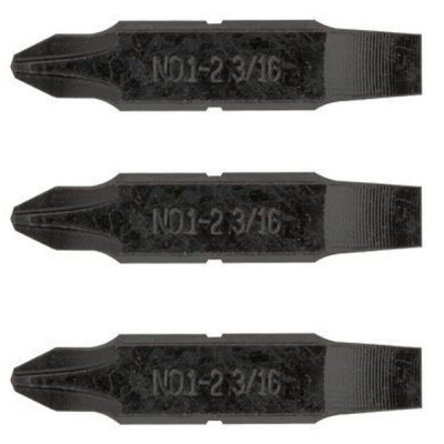 Набір біт для мультитула Leatherman 3шт хрестова PHILLIPS 1-2 та плоска 3/16&quot; (931024)