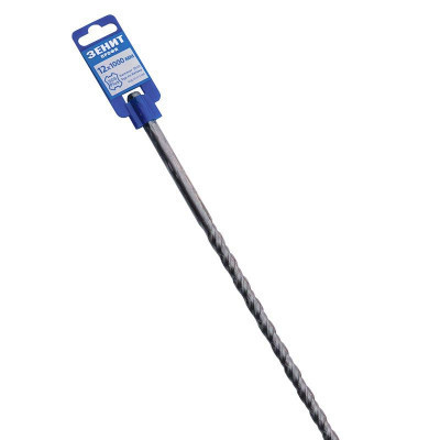 Бур Зеніт &quot;ПРОФІ&quot; SDS-Plus 12х1000 мм, спіраль 4S (20012000)