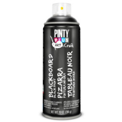 Фарба-аерозоль Pintyplus Чорна, з ефектом графітної дошки, 400 мл (8429576238204)