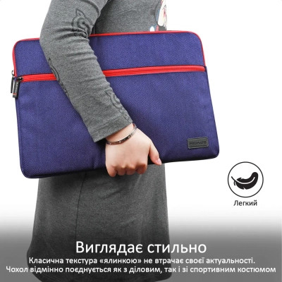 Чохол до ноутбука Promate 16&quot; Portfolio-L Blue (portfolio-l.blue)