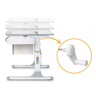 Парта Mealux Hamilton Multicolor Pink Lite (BD-680 W/G MC + PN Lite)