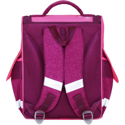 Портфель Bagland з ліхтариками Успіх 12 л. малиновий 389 (00551703) (80213700)
