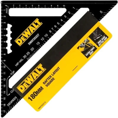 Косинець DeWALT для покрівельних робіт, металевий, 180х180 мм (DWHT25227-0)