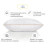 Подушка MirSon пухова Hand Made De Luxe White 904 середня 70x70 (2200000555816)