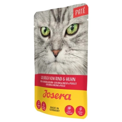 Вологий корм для кішок Josera Pate Gulasch vom Rind &amp; Huhn паштет гуляш з яловичини (4032254750079)