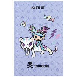 Книга записна Kite tokidoki тверда обкладинка, А6, 80 аркушів, клітинка (TK24-199-1)