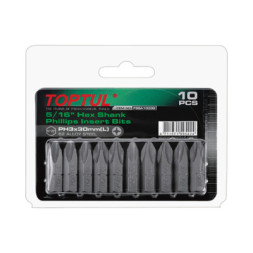 Набір біт Toptul 5/16&quot; L30мм PH2 10шт. (FSBA1002G)