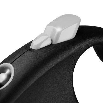Повідок для собак Flexi Black Design S стрічка 5 м (чорний) (4000498033906)