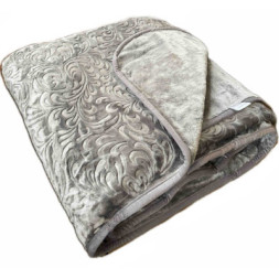 Плед Casablanket видавка Акриловий Сірий євро 200х240 (П-Видавка_сірий)