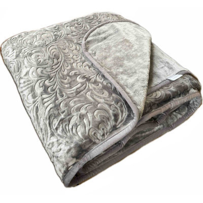 Плед Casablanket видавка Акриловий Сірий євро 200х240 (П-Видавка_сірий)