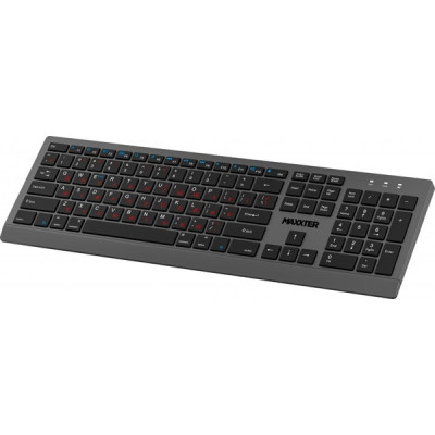 Клавіатура Maxxter KBW-01G-UA Wireless UA Gray (KBW-01G-UA)