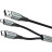 Дата кабель USB 2.0 AM to Micro 5P + Type-C 0.5m Y-Splitter 480Mbps Aluminum Alloy Gray Vention (CQGHD)