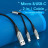 Дата кабель USB 2.0 AM to Micro 5P + Type-C 0.5m Y-Splitter 480Mbps Aluminum Alloy Gray Vention (CQGHD)