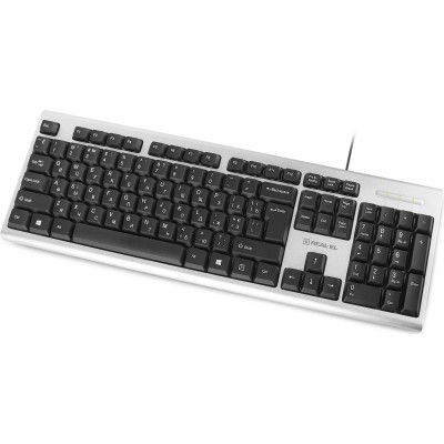 Клавіатура REAL-EL 507 Standard USB Silver