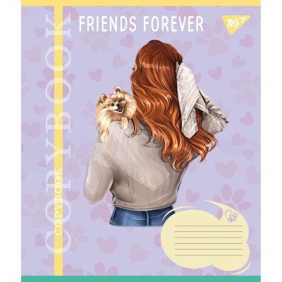 Зошит Yes Friends forever 24 аркушів клітинка (767015)