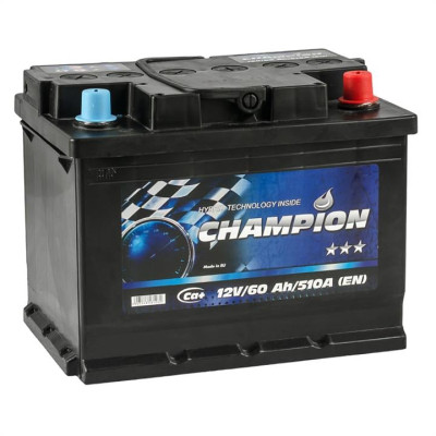 Акумулятор автомобільний Champion Black 60 Ah/12V Euro (CHB60-0)