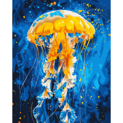 Картина по номерам Santi Танець медузи, 40*50см, LED підсвітка (955067)