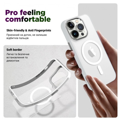 Чохол до мобільного телефона Armorstandart Unit MagSafe Apple iPhone 13 Pro Max Matte Clear Silver (ARM70461)