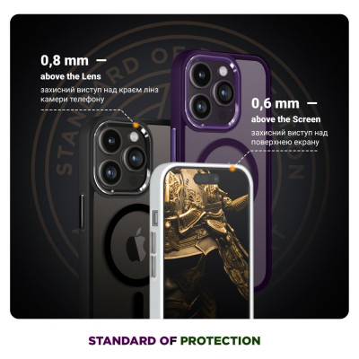 Чохол до мобільного телефона Armorstandart Unit MagSafe Apple iPhone 13 Pro Max Matte Clear Silver (ARM70461)