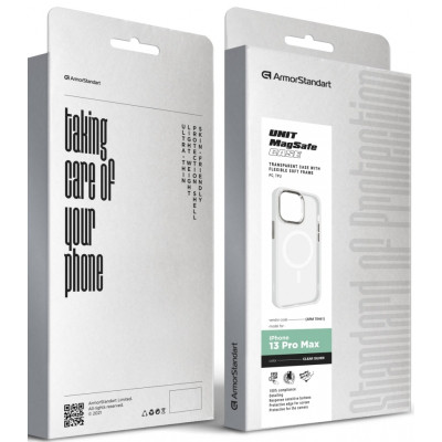 Чохол до мобільного телефона Armorstandart Unit MagSafe Apple iPhone 13 Pro Max Matte Clear Silver (ARM70461)