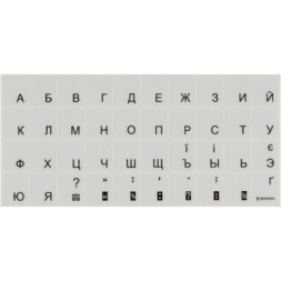 Наклейка на клавіатуру Brain black (STBRTRBLACK)