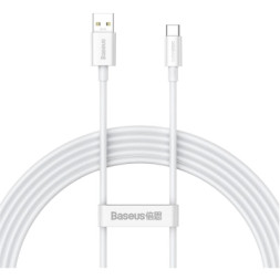 Дата кабель USB 2.0 AM to USB-C 2.0m Superior Fast Charging 60W white Baseus (CAYS001002)
