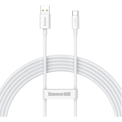Дата кабель USB 2.0 AM to USB-C 2.0m Superior Fast Charging 60W white Baseus (CAYS001002)