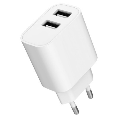 Зарядний пристрій Gembird 2 USB-A 5V/2.4A (12W) white (TA-UC-2A12-01)