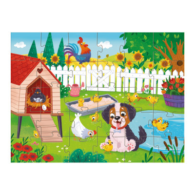 Пазл DoDo Песик і курчата, 30 елементів (300681)