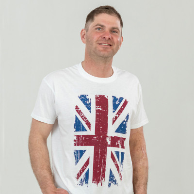 Футболка Sol&#039;s Regent 150 Great Britain Flag білий XL (11380102/10XL)