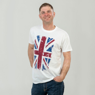 Футболка Sol&#039;s Regent 150 Great Britain Flag білий XL (11380102/10XL)