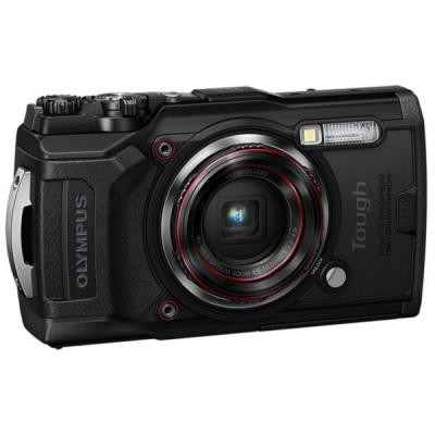 Цифровий фотоапарат Olympus TG-6 Black (Waterproof - 15m; GPS; 4K; Wi-Fi) (V104210BE000)