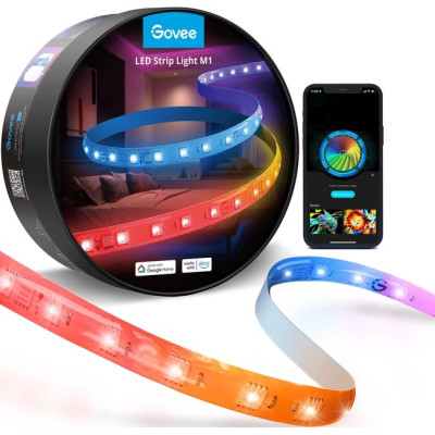 Світлодіодна стрічка Govee H61E1, 5.0m, RGBICW, WI-FI/Bluetooth, white (H61E13D2)