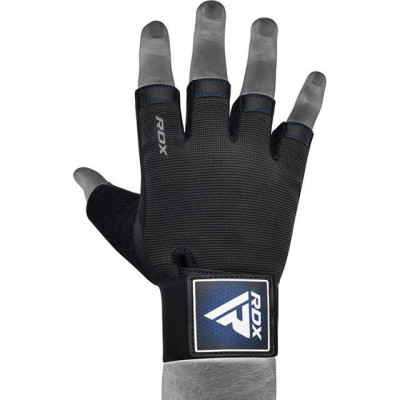 Рукавички для фітнесу RDX T2 Half Blue S (WGA-T2HU-S)