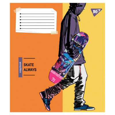 Зошит Yes Skate is always А5 36 аркушів лінія (767813)