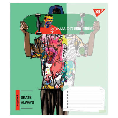 Зошит Yes Skate is always А5 36 аркушів лінія (767813)