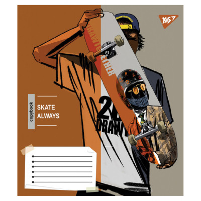 Зошит Yes Skate is always А5 36 аркушів лінія (767813)