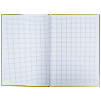 Книга записна Axent Courage А4, 96 аркушів, клітинка, жовта (8422-552-A)