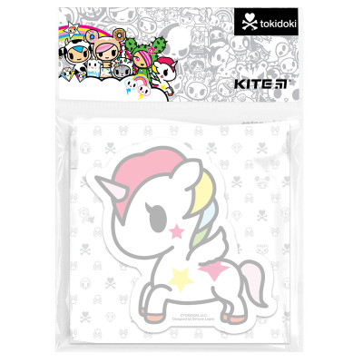 Папір для нотаток Kite з клейким шаром tokidoki 70х70 мм, 50 аркушів (TK22-298-1)