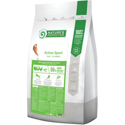 Сухий корм для собак Nature&#039;s Protection Active Sport Adult All Breeds 12 кг (NPS45744)