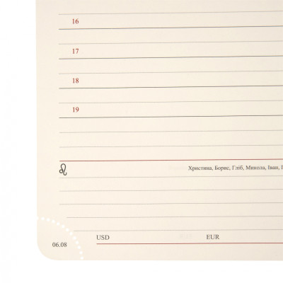 Тижневик Leo planner А5 датований 2026 &quot;Ottavio&quot;, твердий, 368 сторінок (252684)