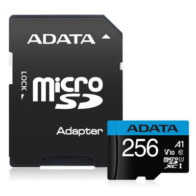Карта пам&#039;яті ADATA 256GB microSDXC calss 10 UHS-I V10 A1 (AUSDX256GUICL10A1-RA1)