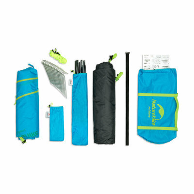Намет Naturehike тримісний P-Series NH18Z033-P 210T/65D зелений (6975641887492)