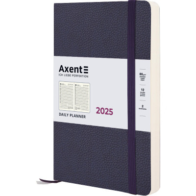 Тижневик Axent датований 2025 Partner Soft Skin 145х210 мм, синій (8810-25-02-A)