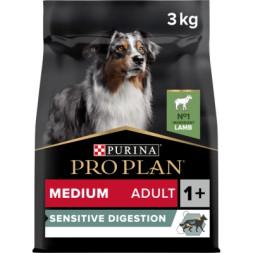 Сухий корм для собак Purina Pro Plan Medium з чутливим травленням (ягня) 3 кг (7613035214798)