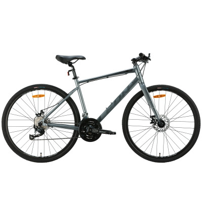 Велосипед Leon 28&quot; HD 80 DD рама-19&quot; Al сірий з чорним 2024 (OPS-LN-28-043)