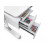 Парта Mealux Hamilton Multicolor Blue (BD-680 W/G MC+BL з полицею)